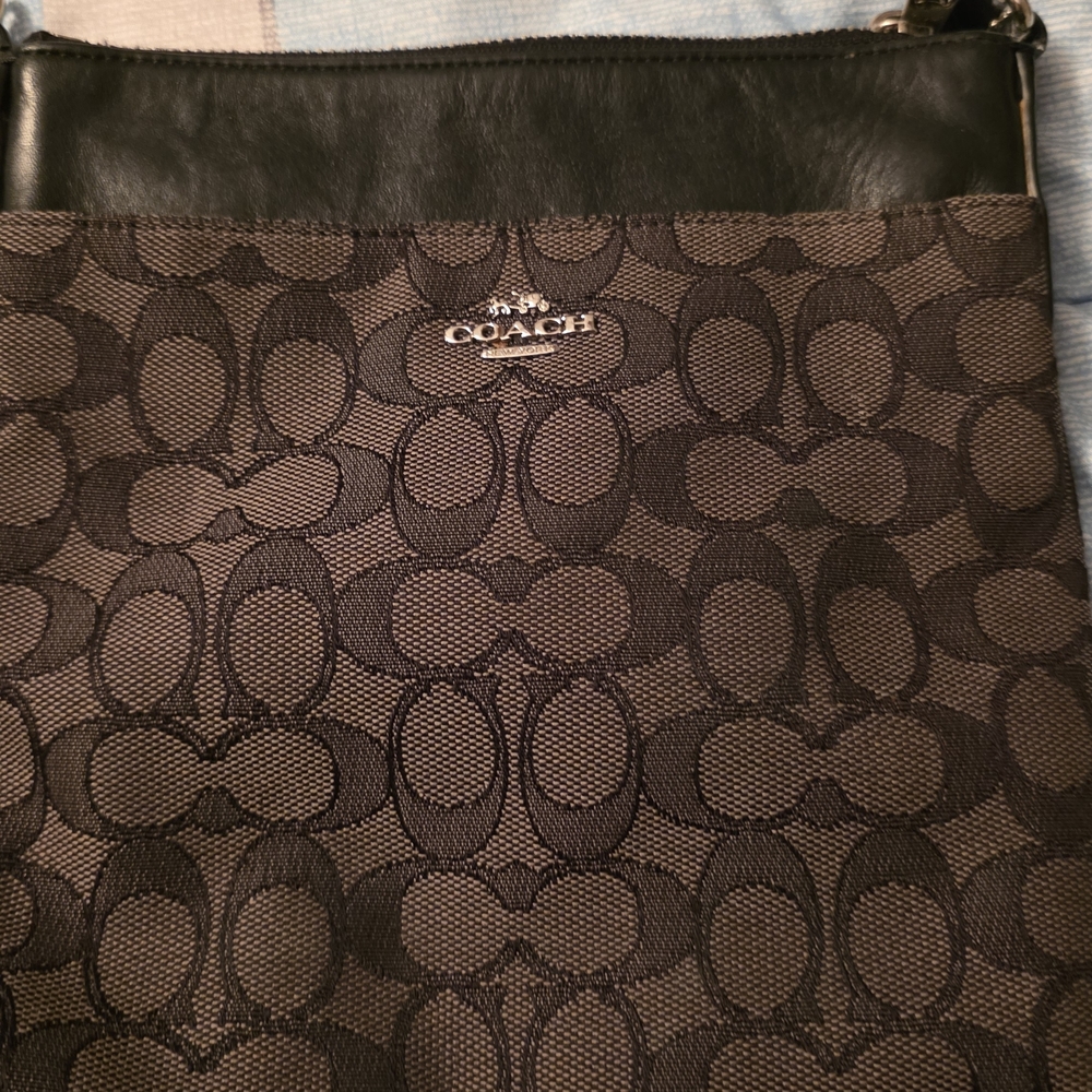 Coach Black and Gray Crossbody Bag